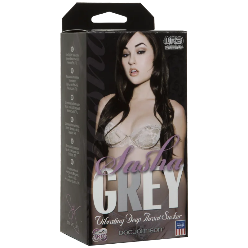 Вібромастурбатор ротик Doc Johnson Sasha Grey - Ultraskyn Vibrating Deep Throat Sucker