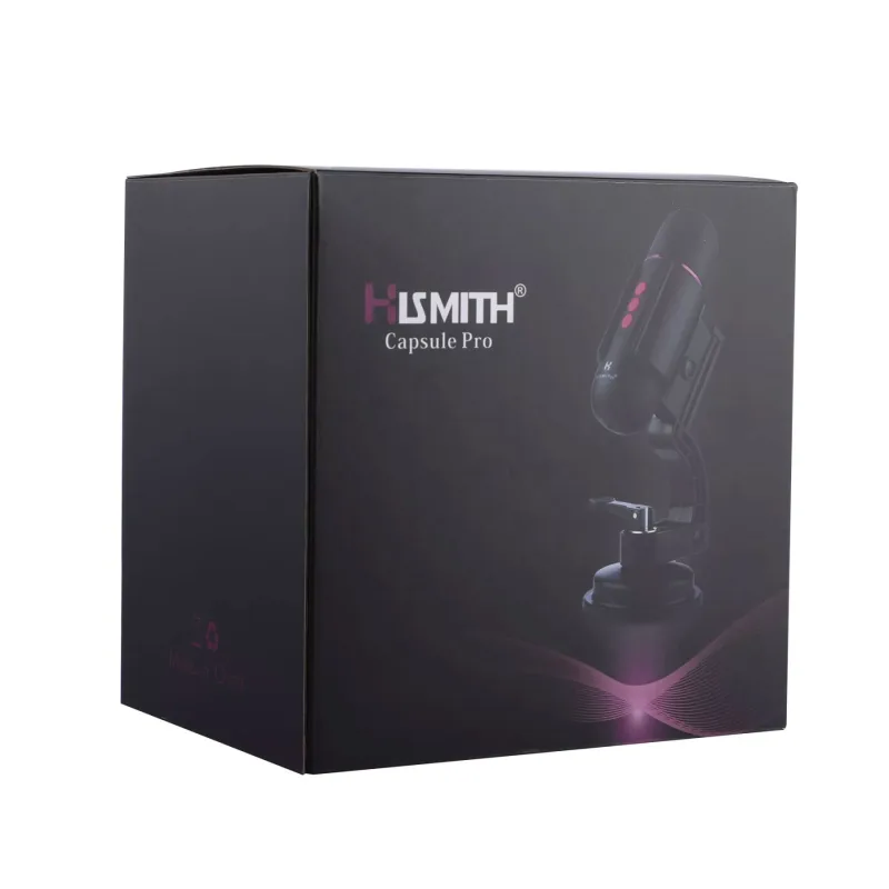 Міні секс-машина Hismith Mini Capsule Sex-Machine with Strong Suction APP, дуже потужна, акумуляторна, пульт ДК