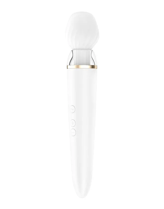 Смарт вібромасажер зі змінною голівкою Satisfyer Double Wand-er