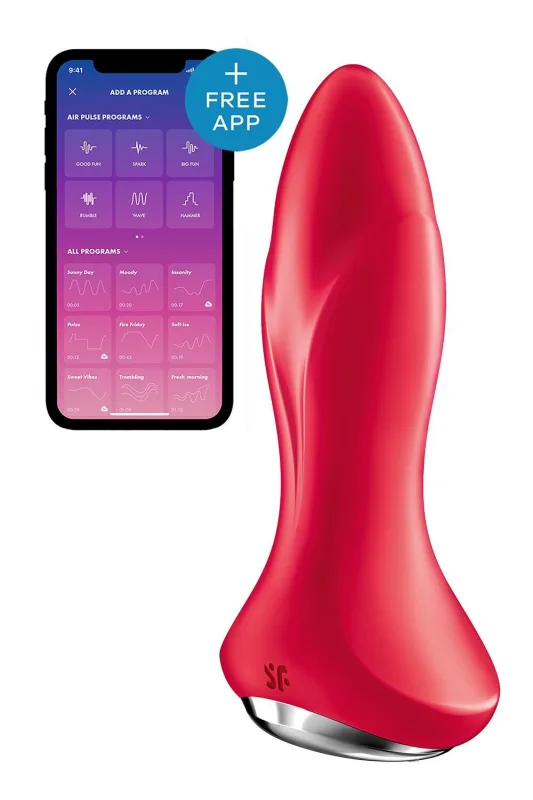 Анальна смарт вібропробка з перлинним масажем Satisfyer Rotator Plug 1