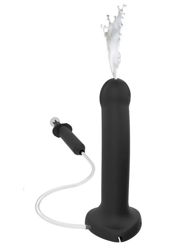 Фалоімітатор, що кінчає, Strap-On-Me Dildo Cum Black