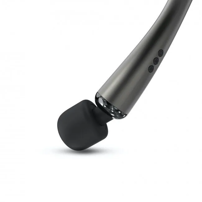 Потужний вібромасажер Dorcel Megawand Chrome Silver акумуляторний