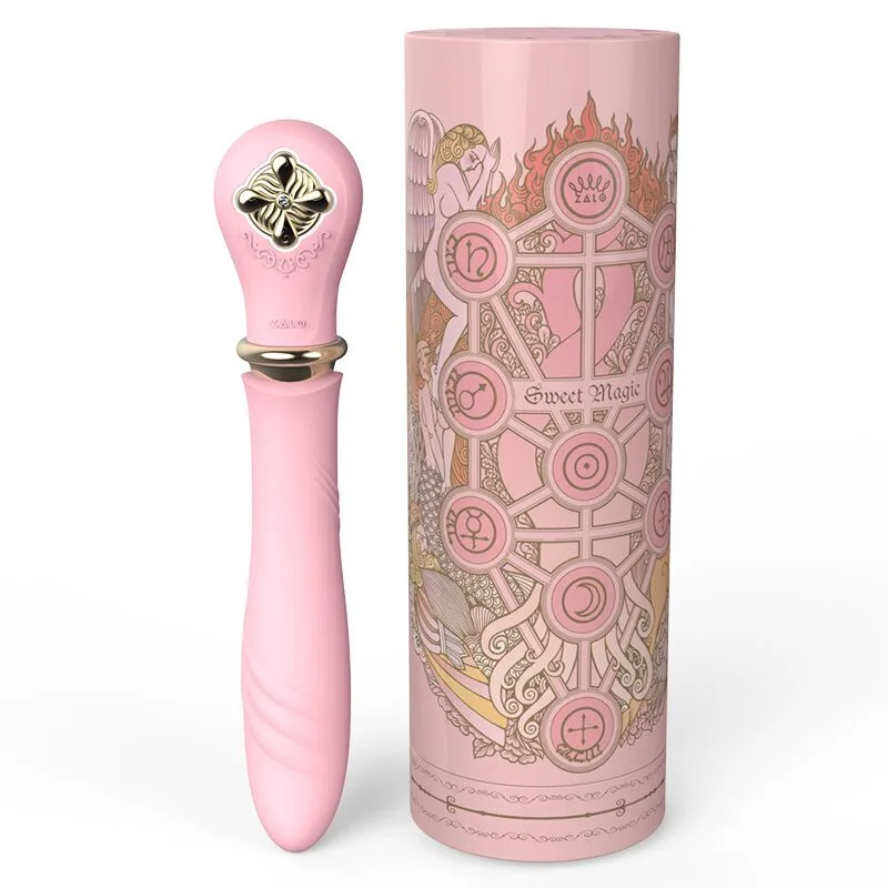 Пульсатор с подогревом Zalo Sweet Magic - Desire Fairy Pink, турбо режим
