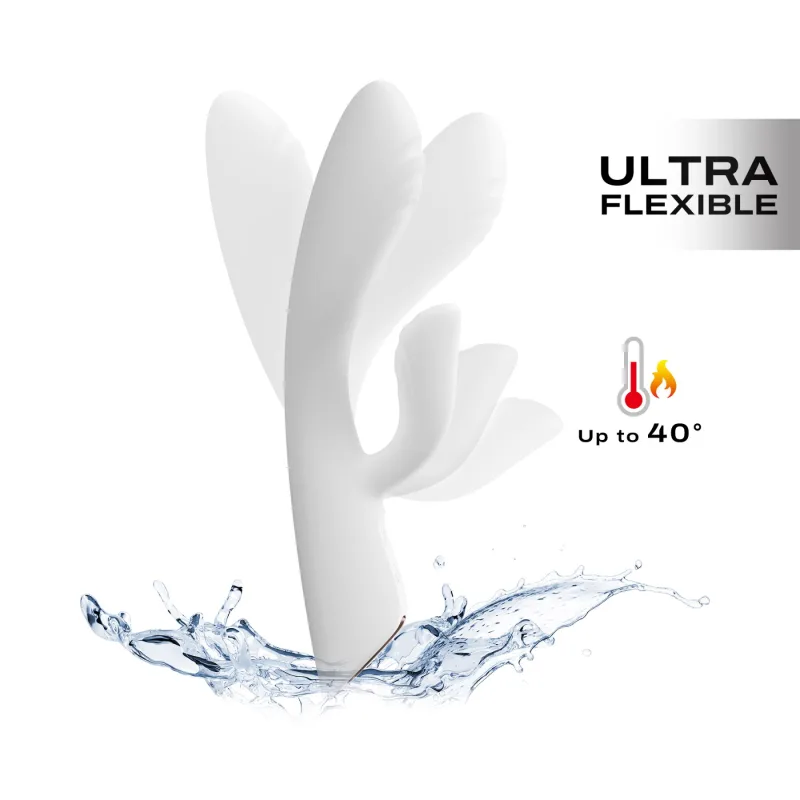 Вібратор-кролик з підігрівом Dorcel FLEXI RABBIT WHITE