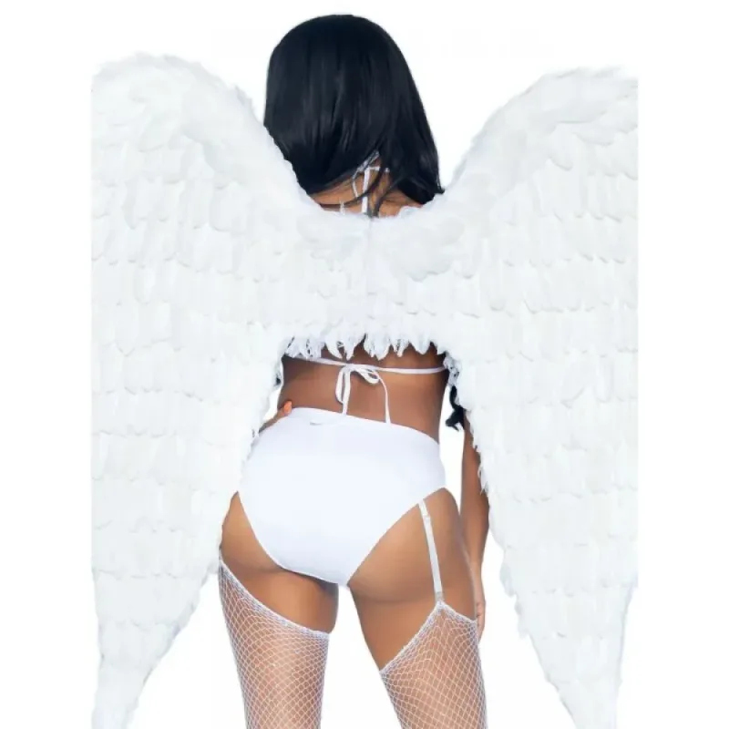 Крила ангела з пір'я Leg Avenue White Feather Wings - Hvit