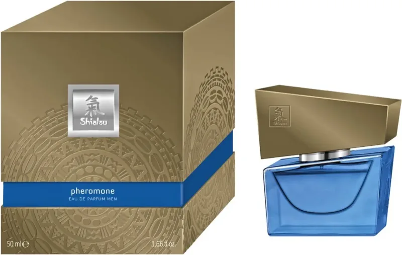 Духи із феромонами чоловічі SHIATSU Pheromone Fragrance men darkblue 50 ml