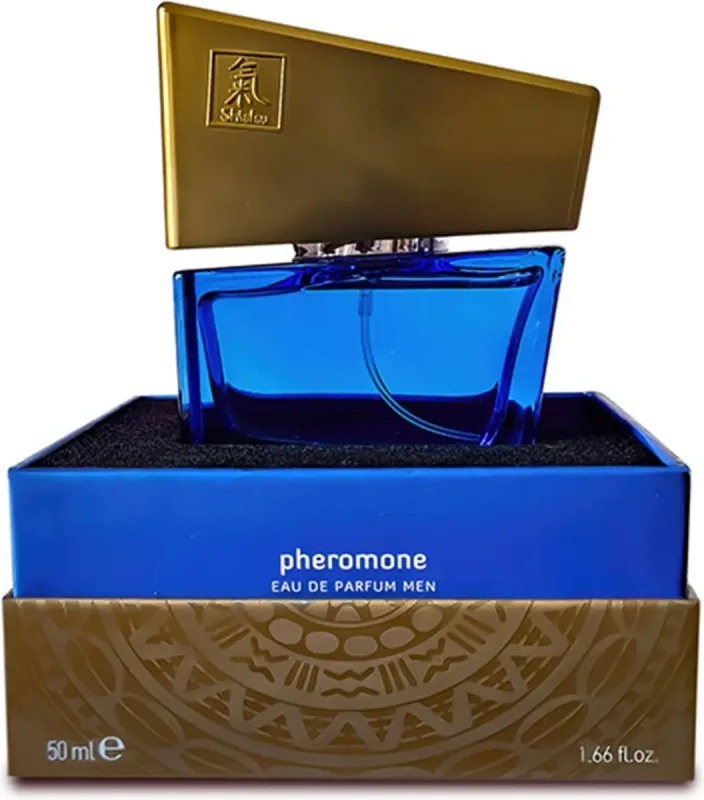 Духи із феромонами чоловічі SHIATSU Pheromone Fragrance men darkblue 50 ml
