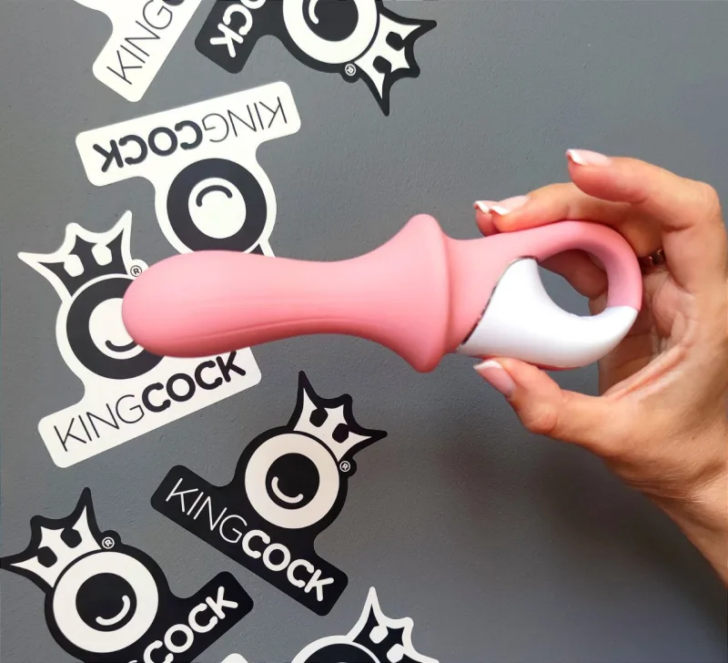 Надувний анальний смарт-вібратор SATISFYER AIR PUMP BOOTY 5 CONNECT APP RED