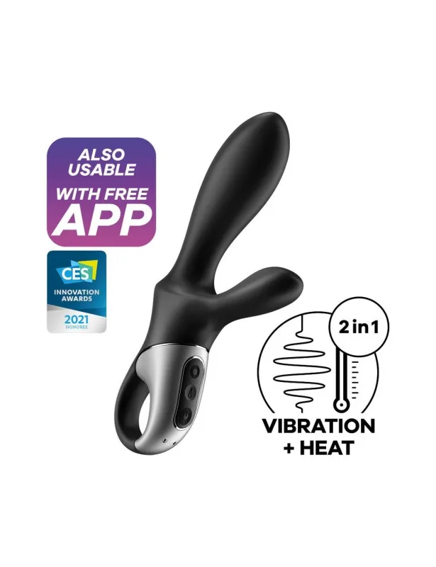Універсальний смарт-вібратор із підігрівом Satisfyer Heat Climax+