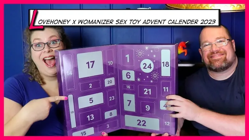 Адвент календар (24 предмети) Lovehoney Couple's Advent Calendar 2023 Фіолетовий