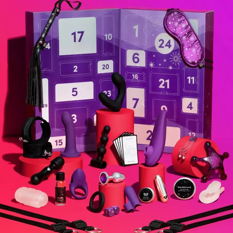 Адвент календар (24 предмети) Lovehoney Couple's Advent Calendar 2023 Фіолетовий