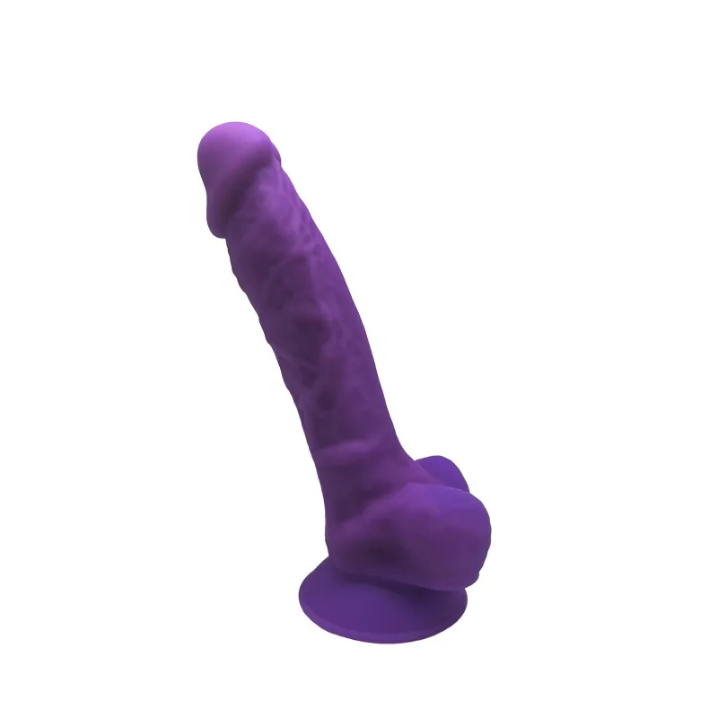 Фалоімітатор SilexD Johnny Purple , двошаровий, силікон+Silexpan, діаметр 3,8 см