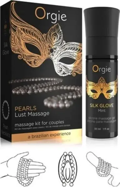 Набір для перлинного масажу "PEARLS LUST MASSAGE SET" Orgie