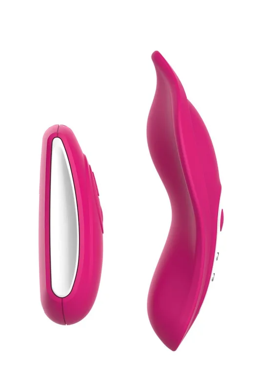 Вібратор у трусики Liebe Panty Vibe Recargable Cerise, нагрів до 39 °C, пульт, трусики S-M в комплекті