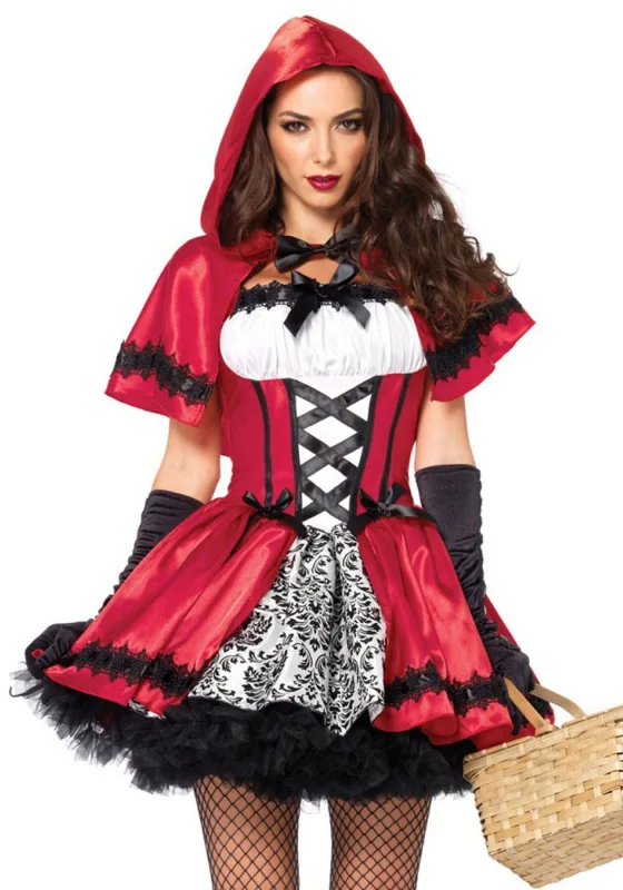 Еротичний костюм Червоної шапочки Leg Avenue Gothic Red Riding Hood L, XL. XXL. 3XL-4XLсукня, накидка