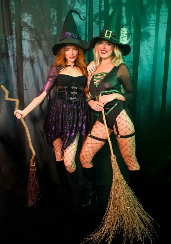 Костюм відьми Leg Avenue Mystical Witch S. M. L.XL сукня, капелюх