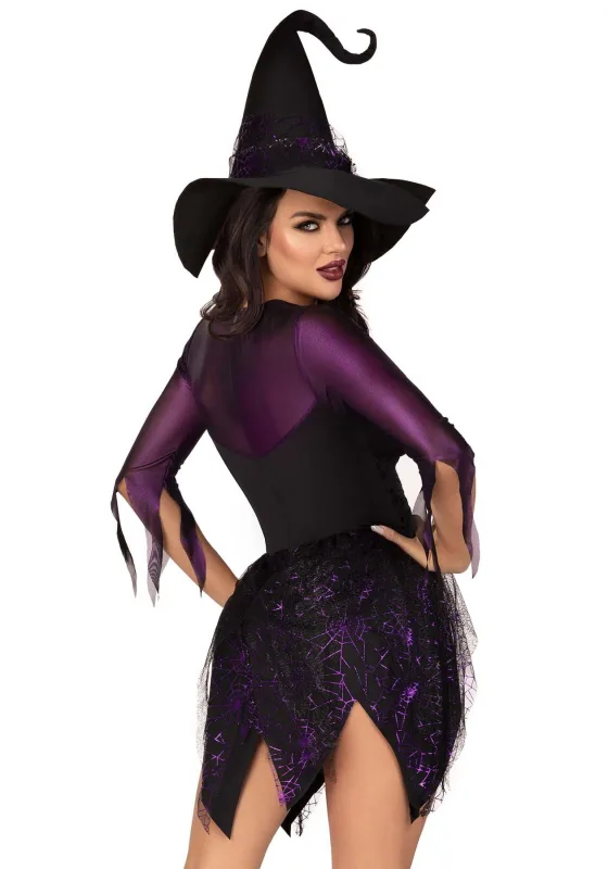 Костюм відьми Leg Avenue Mystical Witch S. M. L.XL сукня, капелюх