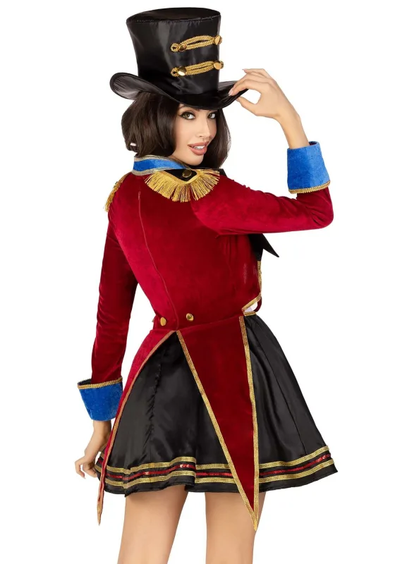 Костюм циркачки Leg Avenue Ringmaster Costume S. М -сукня, капелюх