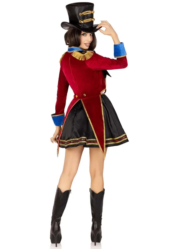 Костюм циркачки Leg Avenue Ringmaster Costume S. М -сукня, капелюх