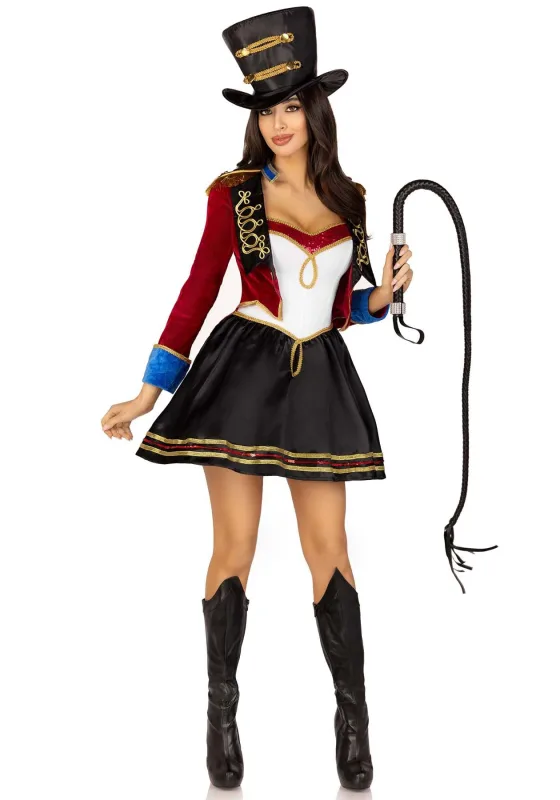 Костюм циркачки Leg Avenue Ringmaster Costume S. М -сукня, капелюх