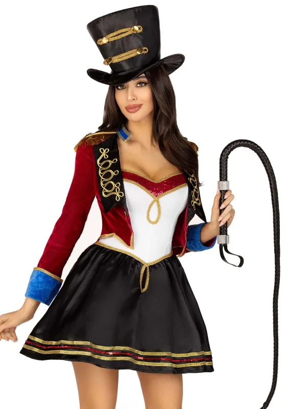 Костюм циркачки Leg Avenue Ringmaster Costume S. М -сукня, капелюх