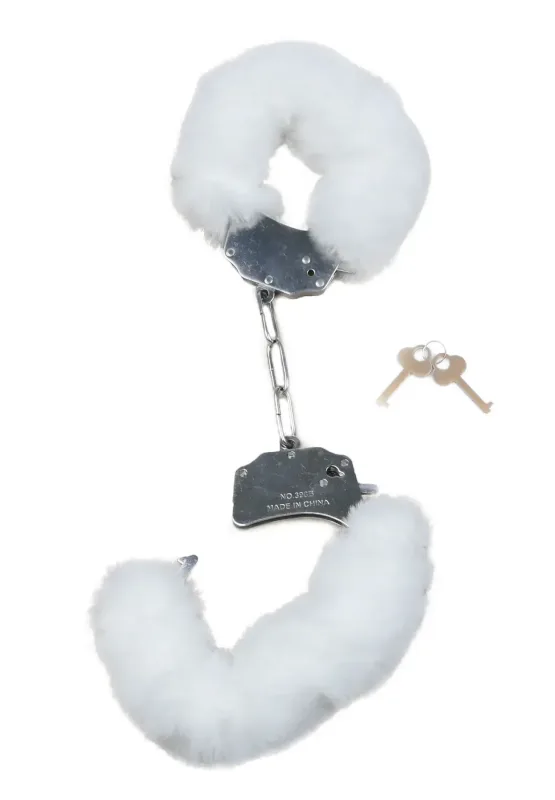 Наручники DS Fetish Plush handcuffs, метал з хутром,різних кольорів