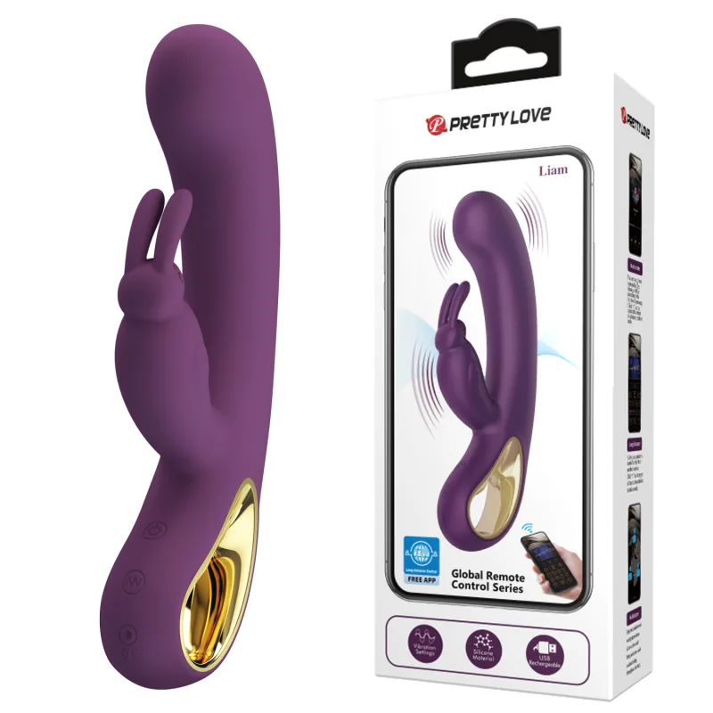 Вібратор - Pretty Love Liam RC Control Vibrator Purple (відеоогляд)